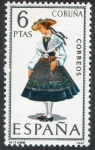 Stamps : Europe : Spain :  1841- Trajes típicos españoles. Coruña.