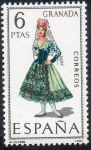 Stamps Spain -  1846- Trajes típicos españoles. Granada.