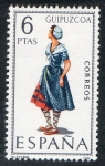 Stamps : Europe : Spain :  1848- Trajes típicos españoles. Guipózcoa.