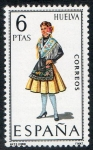 Stamps Spain -  1849- Trajes típicos españoles. Huelva.