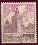Stamps : Europe : Spain :  1966 Serie Turistica. Torre del Oro (Sevilla) - Edifil:1730
