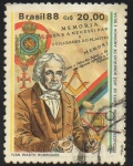 Stamps : America : Brazil :  150 años de la muerte de Jose Bonifacio de Andrade