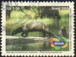 Stamps : America : Brazil :  Animales del amazonas en extincion