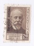 Stamps Argentina -  Florentino Ameghino 1854-1911