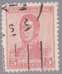 Stamps Argentina -  Republica Argentina - Gral Jose de San Martin 