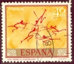 Sellos de Europa - Espa�a -  1967 Homenaje al pintor desconocido. Cueva de Morella - Edifil:1779