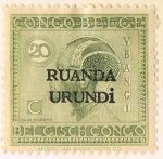 Stamps : Africa : Rwanda :  SELLO CONGO BELGA