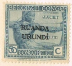 Stamps : Africa : Rwanda :  SELLO CONGO BELGA