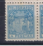 Stamps Spain -  Edifil  Telégrafos  74   