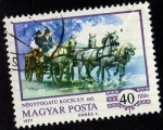 Stamps Hungary -  NEGYFOGATU KOCSI. XX.szd.