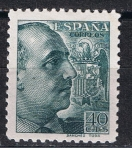 Stamps Spain -  Edifil  870  General Franco.  