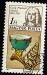 Stamps Hungary -  Georg Friedrich Händel 1685 - 1759
