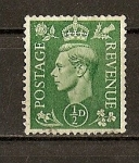 Stamps : Europe : United_Kingdom :  Jorge VI / Fondo Claro.