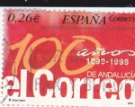 Stamps Spain -  Diarios centenarios-El Correo de Andalucía 1899-1999