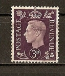 Stamps United Kingdom -  Jorge VI / Fondo Oscuro.