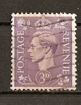 Stamps : Europe : United_Kingdom :  Jorge VI / Fondo Claro.