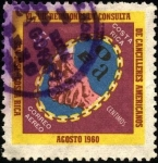 Stamps Costa Rica -  Reunión de Cancilleres Americanos.