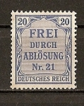 Stamps : Europe : Germany :  Servicio./ Imperio.