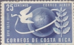 Sellos de America - Costa Rica -  75 años UPU - Correo Aereo 