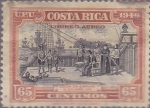 Stamps : America : Costa_Rica :  Correo Aereo - Cólon en Cariarí - 18 Septiembre 1502