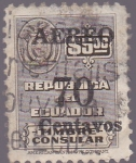 Stamps : America : Ecuador :  Aereo - Republica de Ecuador - Timbre consular