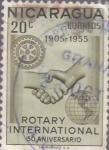 Sellos de America - Nicaragua -  Rotary International - 50 aniversario  1905-1955