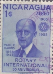 Stamps : America : Nicaragua :  Rotary International -  50 Aniversario 1905-1955