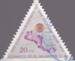 Stamps : America : El_Salvador :  XXXI Convencion Distrito "D" San Salvador Mayo 1972 - Aereo
