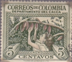 Sellos del Mundo : America : Colombia : Correos de Colombia - Departamento del Cauca - Cacao 