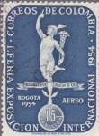 Stamps Colombia -  I Feria Exposicion Internacional 1954 - Correos de Colombia 