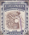 Sellos del Mundo : America : Colombia : Correos Colombia - Departamento de Caldas - Cafe