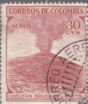 Stamps : America : Colombia :  Correos de Colombia - aereo - Volcan Galeras - Pasto 