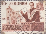 Stamps Colombia -  Centenario del Mons R.M. Carrasquilla - Colombia