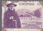 Stamps : America : Colombia :  1840-1927 Homenaje al presbitero Rafael Almanza 