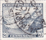 Stamps : America : Chile :  Correos de Chile - Laguna del Inca