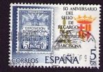 Sellos de Europa - Espa�a -  50 aniversario del sello exposicon de barcelona