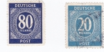 Stamps : Europe : Germany :  Ocupación Aliada 1945-1949