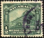 Stamps : America : Nicaragua :  Palacio Nacional de Managua.