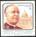 Stamps Chile -  CARDENAL ANTONIO SAMORE - PAZ EN LA TIERRA