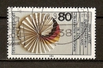 Stamps : Europe : Germany :  10º Aiversario de la entrada de la RFA en las Naciones Unidas.