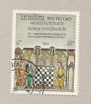 Stamps Laos -  60 Aniv. de la fundación de la sociedad mundial de ajedrez