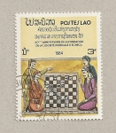 Stamps Laos -  60 Aniv. de la fundación de la sociedad mundial de ajedrez