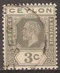 Stamps Sri Lanka -  El Rey Jorge V.