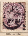 Stamps United Kingdom -  Reina Victoria Ed 1882 Oficial