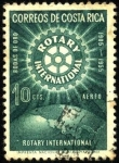 Stamps America - Costa Rica -  Bodas de oro Rotary Internacional.