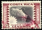Sellos de America - Costa Rica -  Industrias nacionales, maderas.