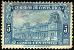 Stamps : America : Costa_Rica :  Edificio correos y telégrafos. UPU 1923.