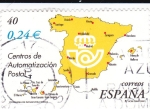 Stamps Spain -  Centros de Automatización Postal   (B)