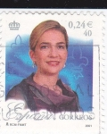 Stamps Spain -  Infanta Cristina    (B)