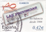 Stamps Spain -  Las Provincias- En Valencia desde 1866   (B)
